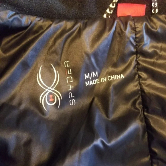 Spyder Black Puffer Jacket Lightweight M - Picture 3 of 12